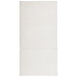 Vidaxl tapis iza poils courts style scandinave cr�me 100x200 cm