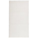 Vidaxl tapis iza poils courts style scandinave cr�me 80x150 cm