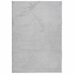 Vidaxl tapis iza poils courts style scandinave gris 160x230 cm
