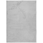 Vidaxl tapis iza poils courts style scandinave gris 240x340 cm