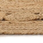 Vidaxl tapis jute design tressé 90 cm rond Vidaxl tapis jute design tressé 90 cm rond