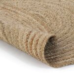 Vidaxl tapis jute tress� 150 cm rond