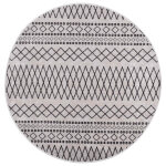 Vidaxl tapis lavable ?120 cm noir et blanc