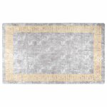 Vidaxl tapis lavable 120x180 cm gris