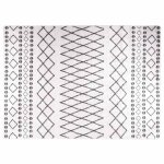 Vidaxl tapis lavable 120x180 cm noir et blanc