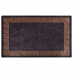 Vidaxl tapis lavable 120x180 cm noir et dor�