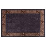 Vidaxl tapis lavable 160x230 cm noir et dor�