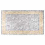 Vidaxl tapis lavable 190x300 cm gris