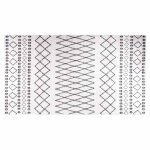Vidaxl tapis lavable 190x300 cm noir et blanc