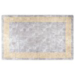 Vidaxl tapis lavable 80x150 cm gris