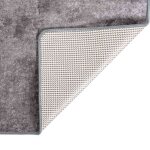 Vidaxl tapis lavable 80x150 cm gris