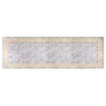 Vidaxl tapis lavable 80x300 cm gris