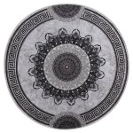 Vidaxl tapis lavable antid�rapant ?120 cm multicolore