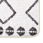 Vidaxl tapis lavable antidérapant 160x230 cm noir et blanc Vidaxl tapis lavable antidérapant 160x230 cm noir et blanc