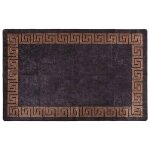 Vidaxl tapis lavable antidrapant 160x230 cm noir et dor