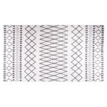 Vidaxl tapis lavable antidérapant 190x300 cm noir et blanc Vidaxl tapis lavable antidérapant 190x300 cm noir et blanc