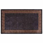 Vidaxl tapis lavable antidrapant 190x300 cm noir et dor