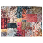 Vidaxl tapis lavable antid�rapant patchwork 120x180 cm multicolore