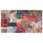 Vidaxl tapis lavable antidérapant patchwork 190x300 cm multicolore Vidaxl tapis lavable antidérapant patchwork 190x300 cm multicolore