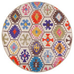 Vidaxl tapis lavable multicolore � 120 cm