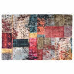 Vidaxl tapis lavable patchwork 80x150 cm multicolore