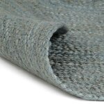 Vidaxl tapis fait � la main jute rond 120 cm vert olive