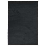 Vidaxl tapis oviedo � poils courts noir 160x230 cm