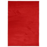 Vidaxl tapis oviedo � poils courts rouge 140x200 cm