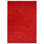 Vidaxl tapis oviedo  poils courts rouge 160x230 cm