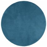 Vidaxl tapis oviedo � poils courts turquoise � 120 cm