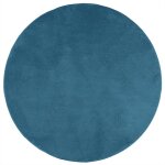 Vidaxl tapis oviedo � poils courts turquoise � 160 cm