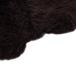 Vidaxl tapis en peau de mouton 60 x 180 cm marron