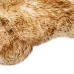 Vidaxl tapis en peau de mouton 60 x 180 cm m�lange de marron