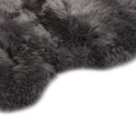 Vidaxl tapis en peau de mouton 60 x 90 cm gris clair