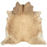 Vidaxl tapis en peau de vache v�ritable 150 x 170 cm beige