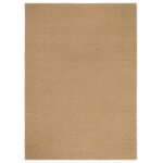Vidaxl tapis � poils boucl�s fait � la main 80x160 cm jute et coton