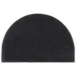 Vidaxl tapis de porte gris foncé demi - rond 40x60 cm Vidaxl tapis de porte gris foncé demi - rond 40x60 cm