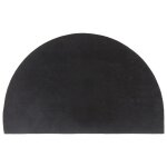 Vidaxl tapis de porte gris foncé demi - rond 50x80 cm Vidaxl tapis de porte gris foncé demi - rond 50x80 cm