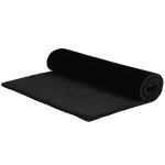 Vidaxl tapis de porte noir 100x300 cm fibre de coco touffet