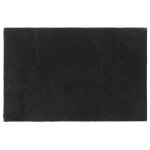 Vidaxl tapis de porte noir 65x100 cm fibre de coco touffet�