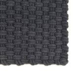 Vidaxl tapis rectangulaire anthracite 160x230 cm coton Vidaxl tapis rectangulaire anthracite 160x230 cm coton