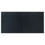 Vidaxl tapis rectangulaire gris 100x200 cm bambou