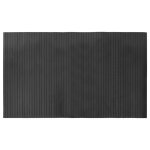 Vidaxl tapis rectangulaire gris 60x100 cm bambou