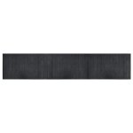 Vidaxl tapis rectangulaire gris 60x300 cm bambou