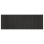 Vidaxl tapis rectangulaire gris 70x200 cm bambou