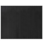 Vidaxl tapis rectangulaire gris 80x100 cm bambou