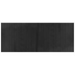 Vidaxl tapis rectangulaire gris 80x200 cm bambou
