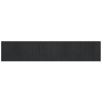 Vidaxl tapis rectangulaire gris 80x400 cm bambou
