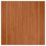 Vidaxl tapis carr marron 100x100 cm bambou