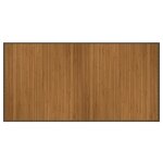 Vidaxl tapis rectangulaire marron 100x200 cm bambou